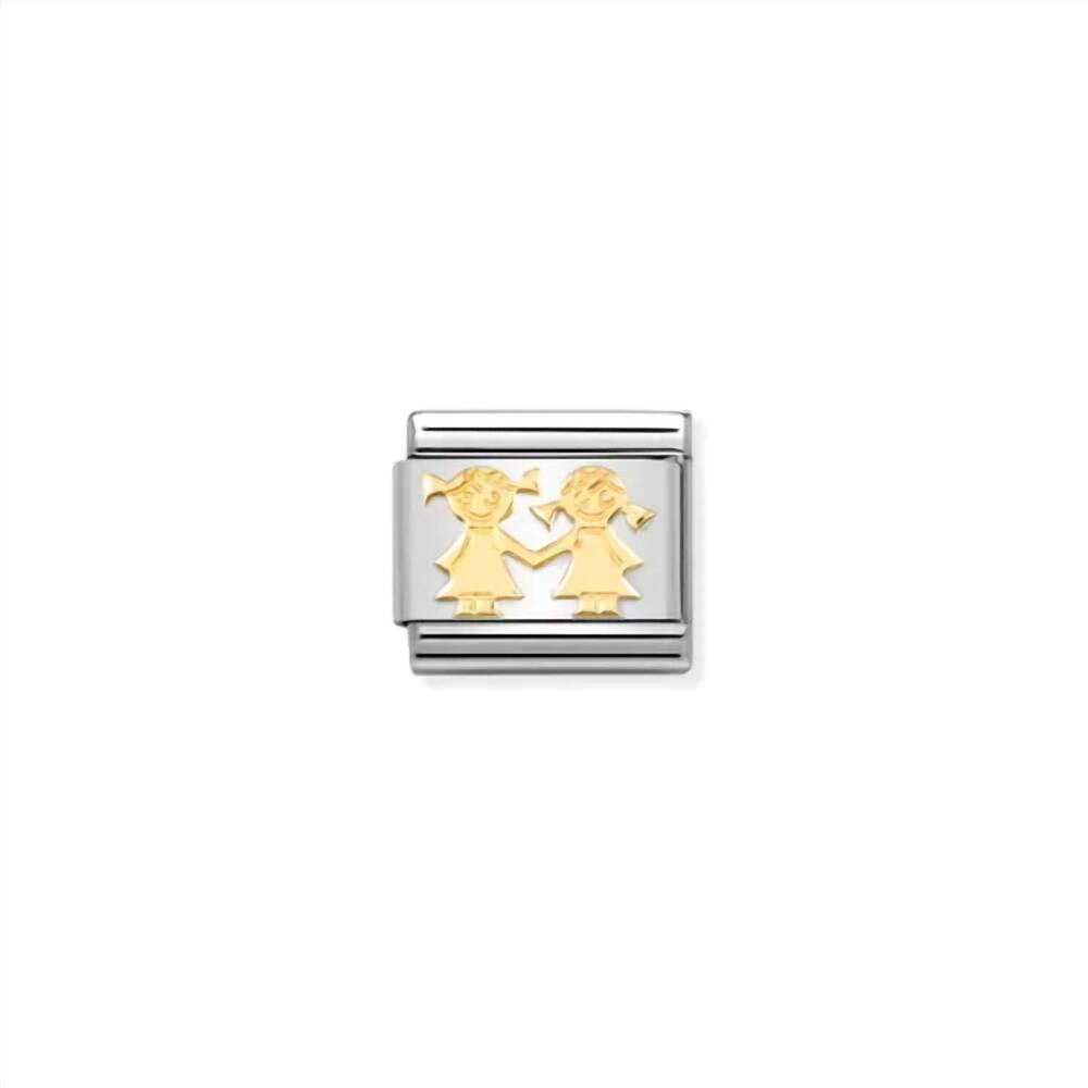 NEW NOMINATION unisex family links bracelet in sisters